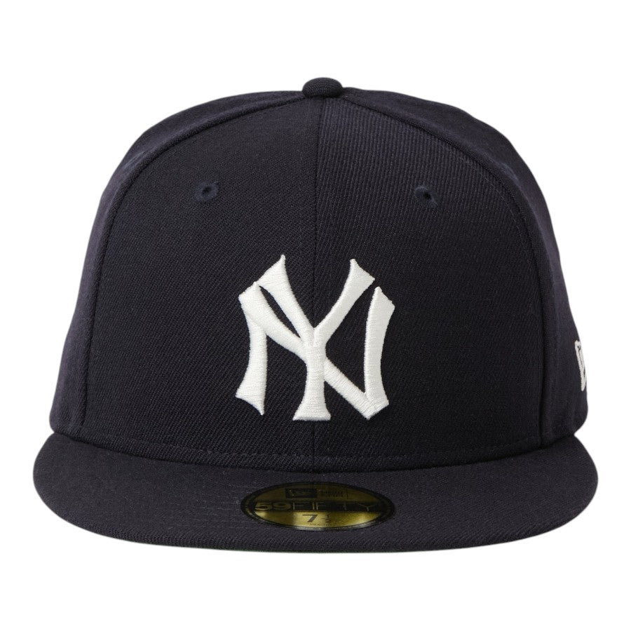 NEW ERA 59FIFTY Cooperstown ウール ニューヨーク・ヤンキース キャップ ネイビー 正面 15137350