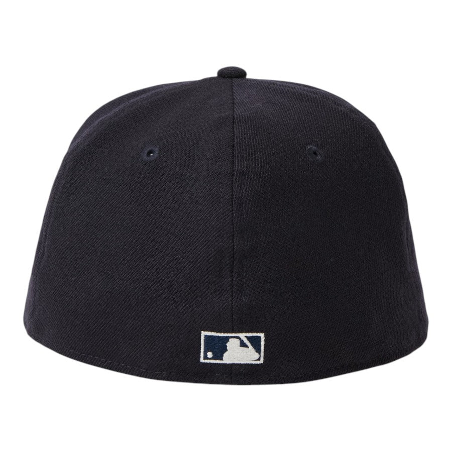 NEW ERA 59FIFTY Cooperstown ウール ニューヨーク・ヤンキース キャップ ネイビー 背面 バッターマンロゴ刺繍 15137350
