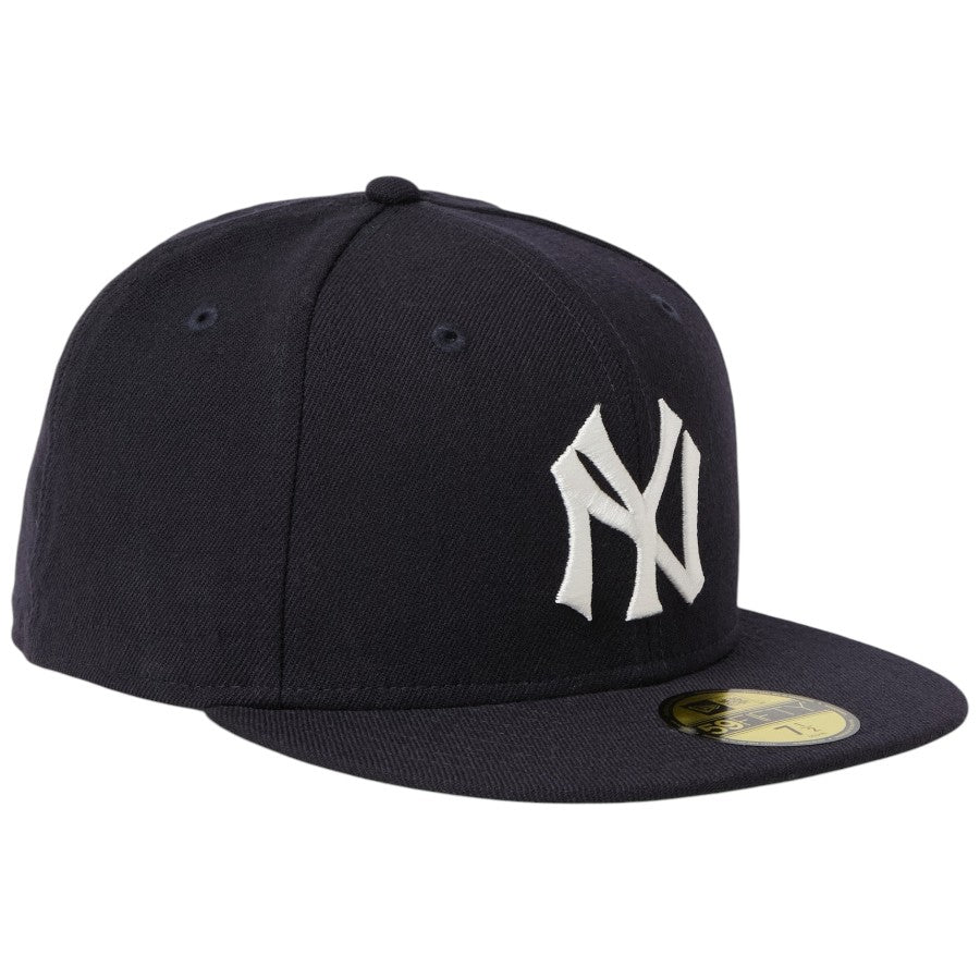 NEW ERA 59FIFTY Cooperstown ウール ニューヨーク・ヤンキース キャップ ネイビー 右斜め 15137350