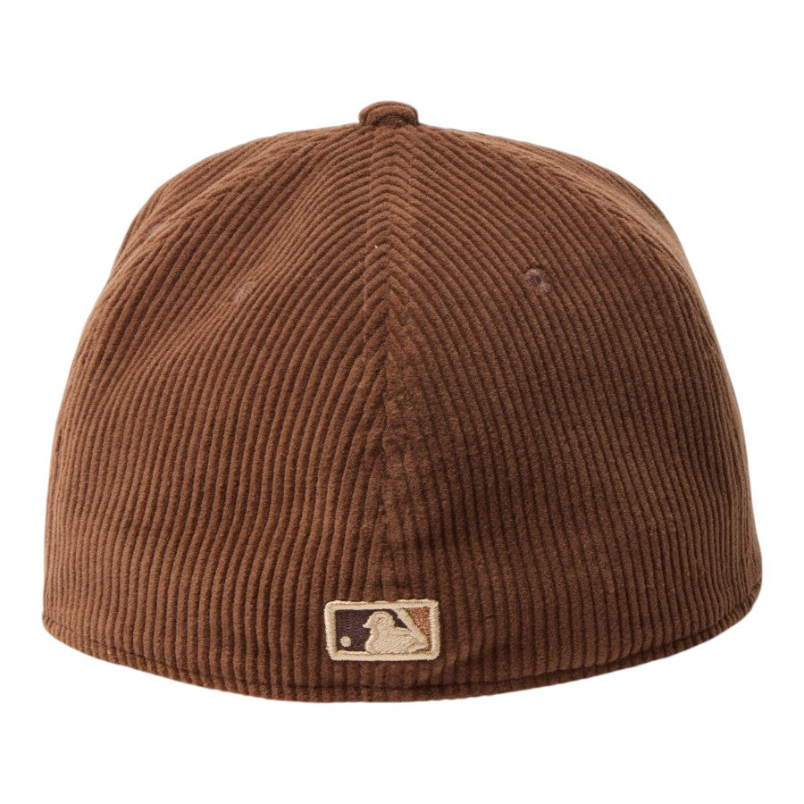 NEW ERA 59FIFTY コーデュロイ ボルティモア・オリオールズ キャップ ブラウン ダークブラウン 背面 バッターマンロゴ刺繍 15137394