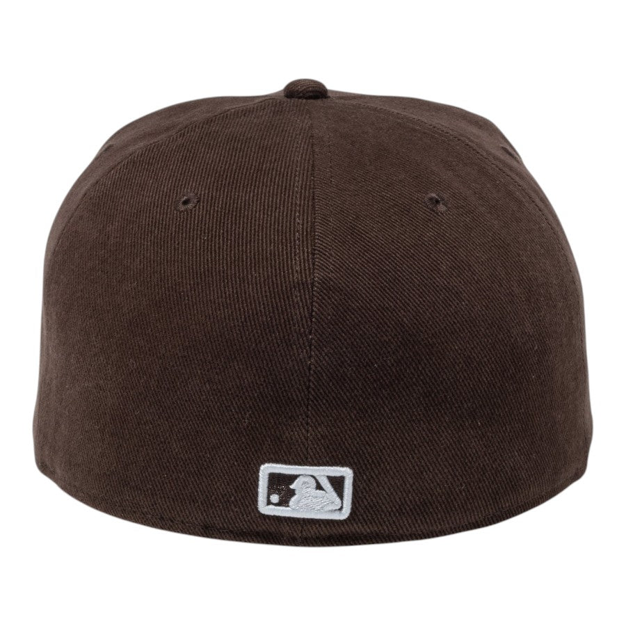 NEW ERA 59FIFTY Deep Brown ロサンゼルス・ドジャース キャップ ブラウン 背面 15229114