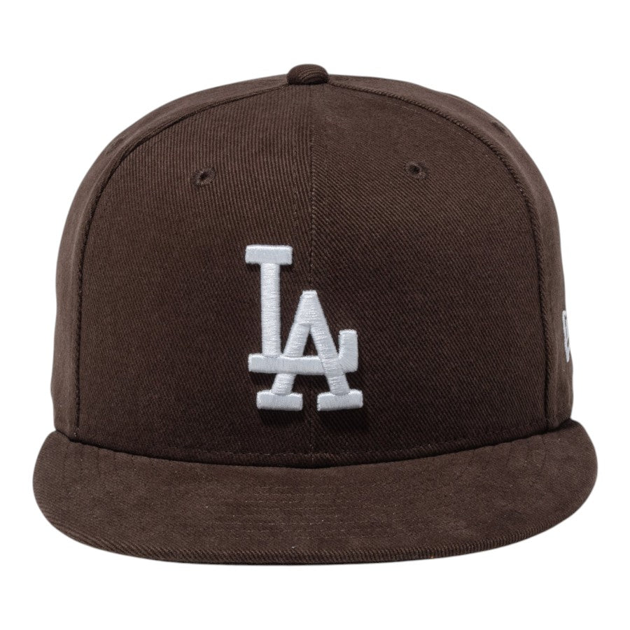 NEW ERA 59FIFTY Deep Brown ロサンゼルス・ドジャース キャップ ブラウン 正面 15229114