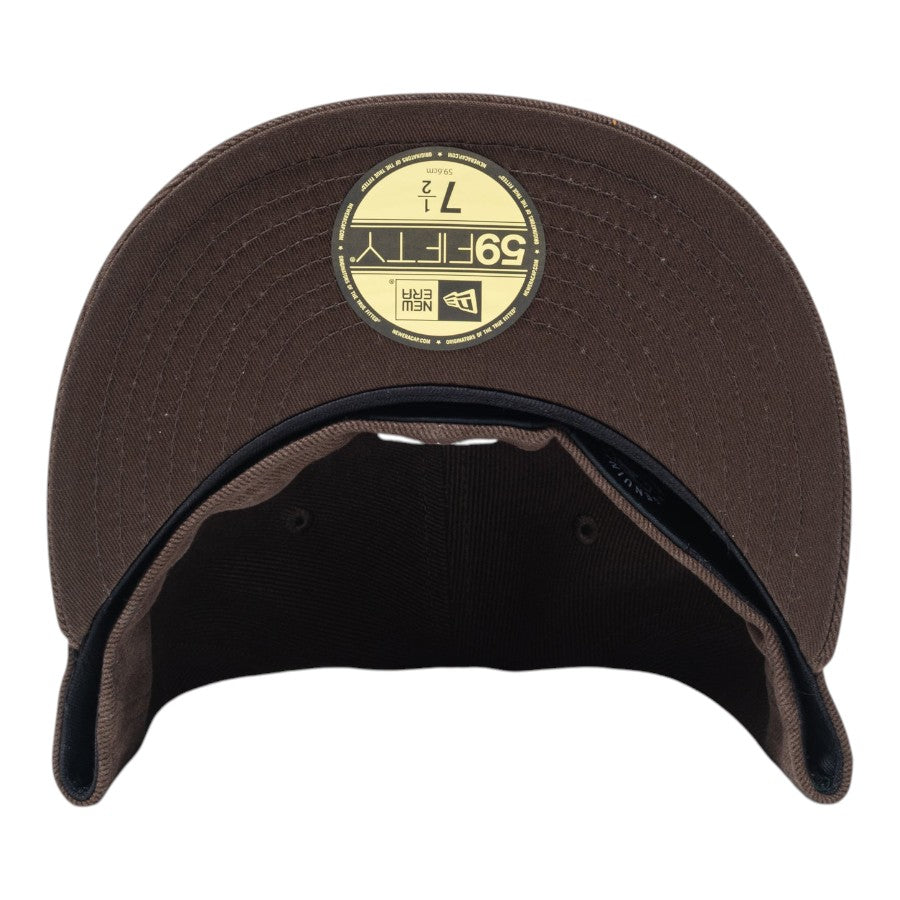 NEW ERA 59FIFTY Deep Brown ロサンゼルス・ドジャース キャップ ブラウン つば裏 15229114