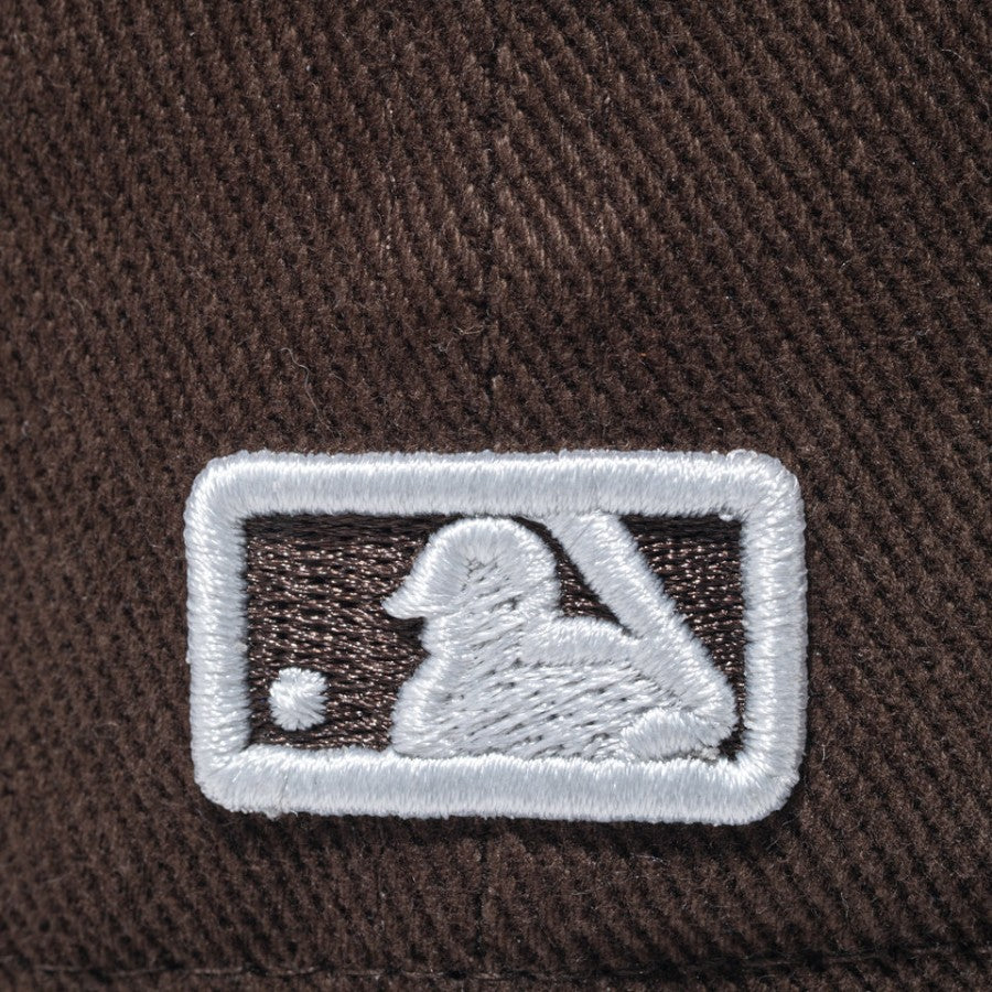 NEW ERA 59FIFTY Deep Brown ニューヨーク・メッツ キャップ ブラウン 背面 バッターマンロゴ刺繍 15229113