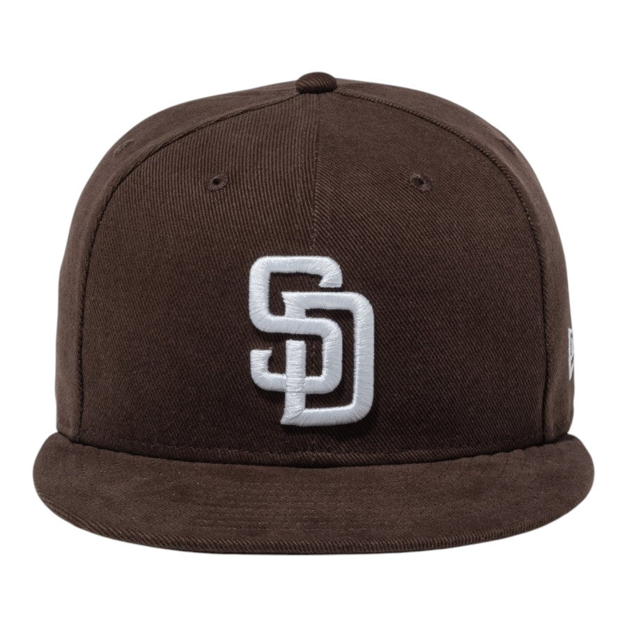 NEW ERA 59FIFTY Deep Brown サンディエゴ・パドレス キャップ ブラウン 正面 15229111