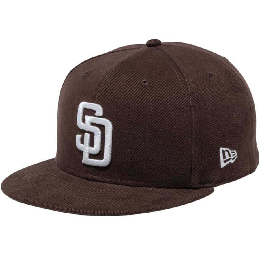 NEW ERA 59FIFTY Deep Brown サンディエゴ・パドレス キャップ ブラウン 左斜め 15229111