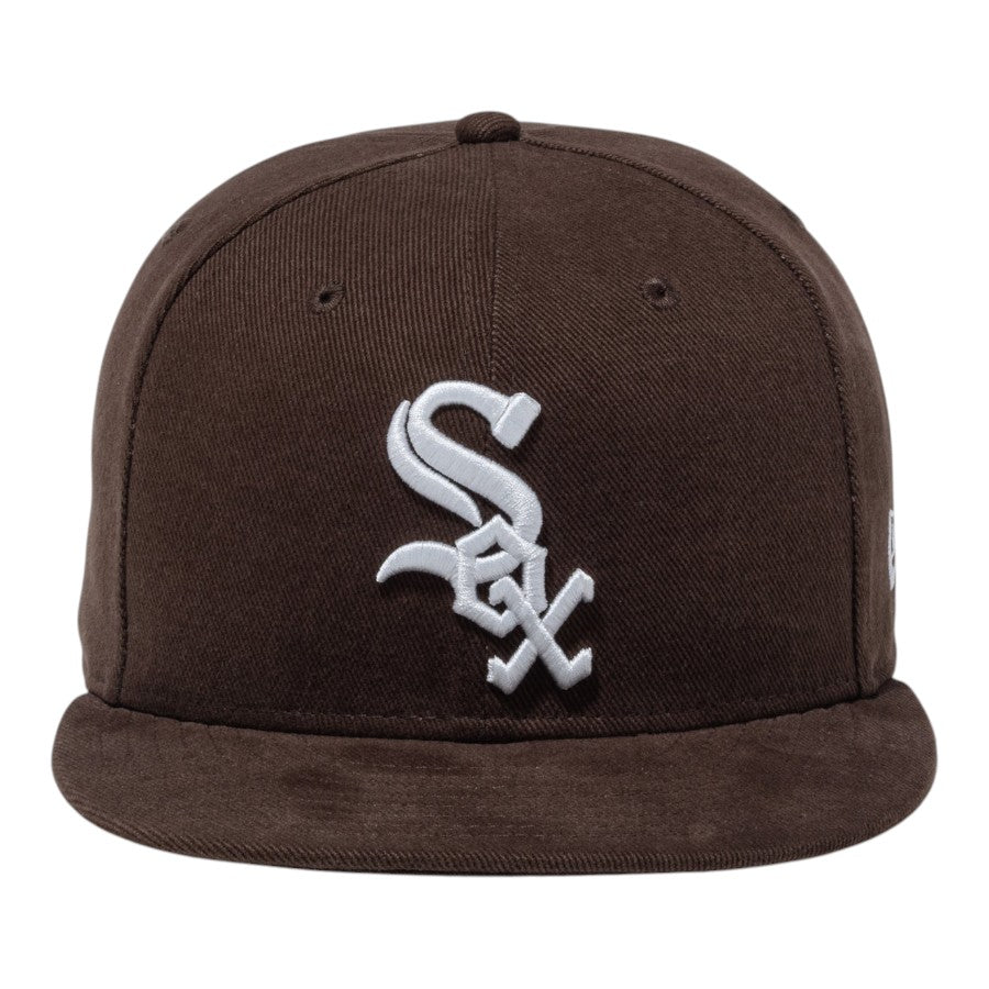 NEW ERA 59FIFTY Deep Brown シカゴ・ホワイトソックス キャップ ブラウン 正面 15229115