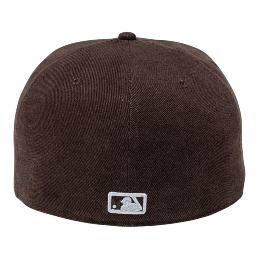 NEW ERA 59FIFTY Deep Brown ニューヨーク・ヤンキース キャップ ブラウン 背面 15229112