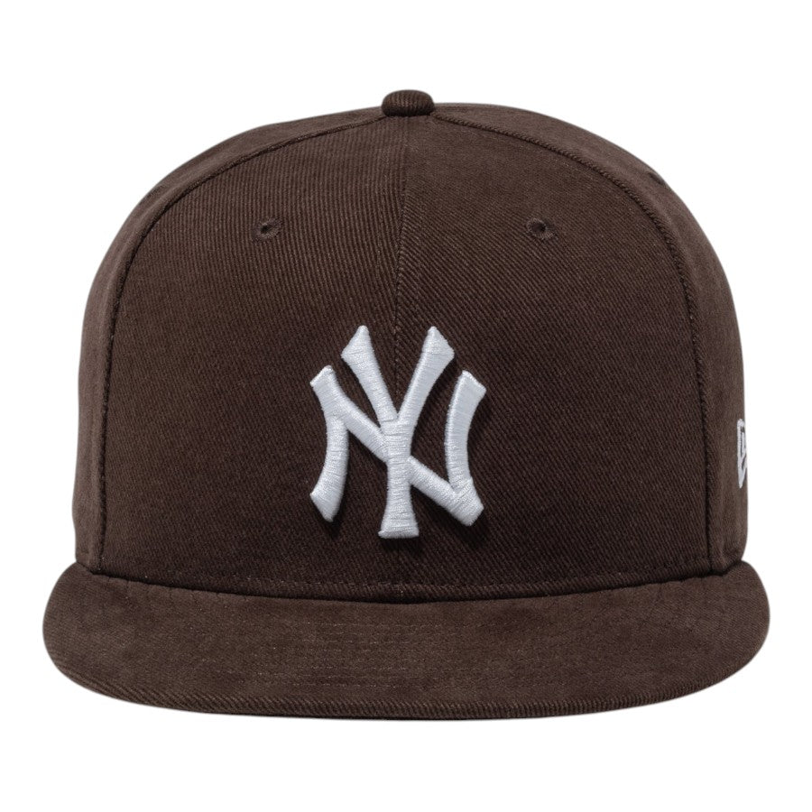 NEW ERA 59FIFTY Deep Brown ニューヨーク・ヤンキース キャップ ブラウン 正面 15229112