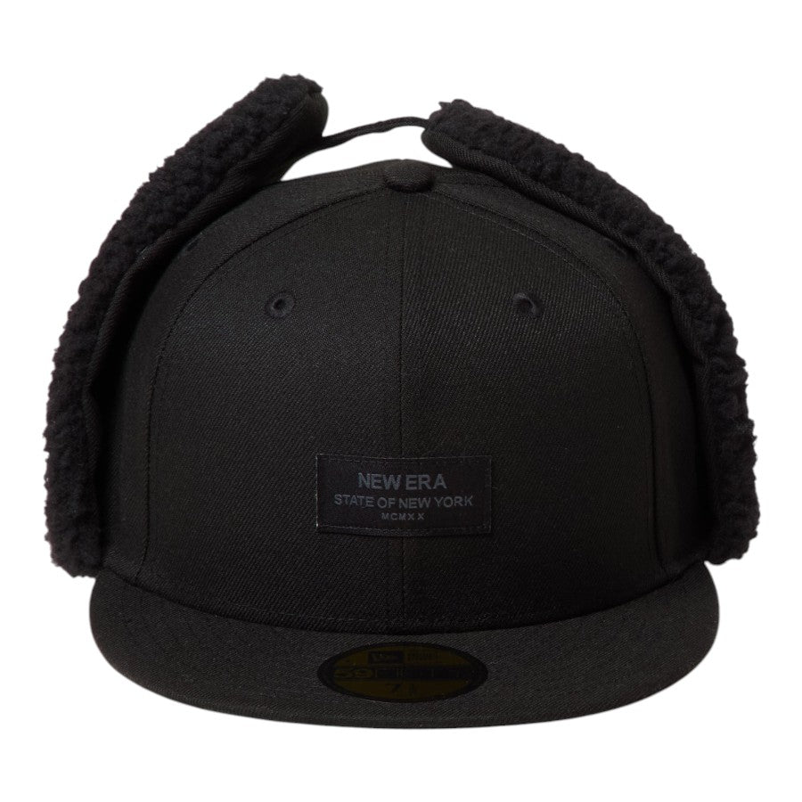 NEW ERA 59FIFTY Dog Ear ドッグイヤー Black Patch キャップ ブラック 正面 15137331