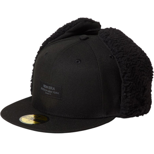 NEW ERA 59FIFTY Dog Ear ドッグイヤー Black Patch キャップ ブラック 左斜め向き 15137331