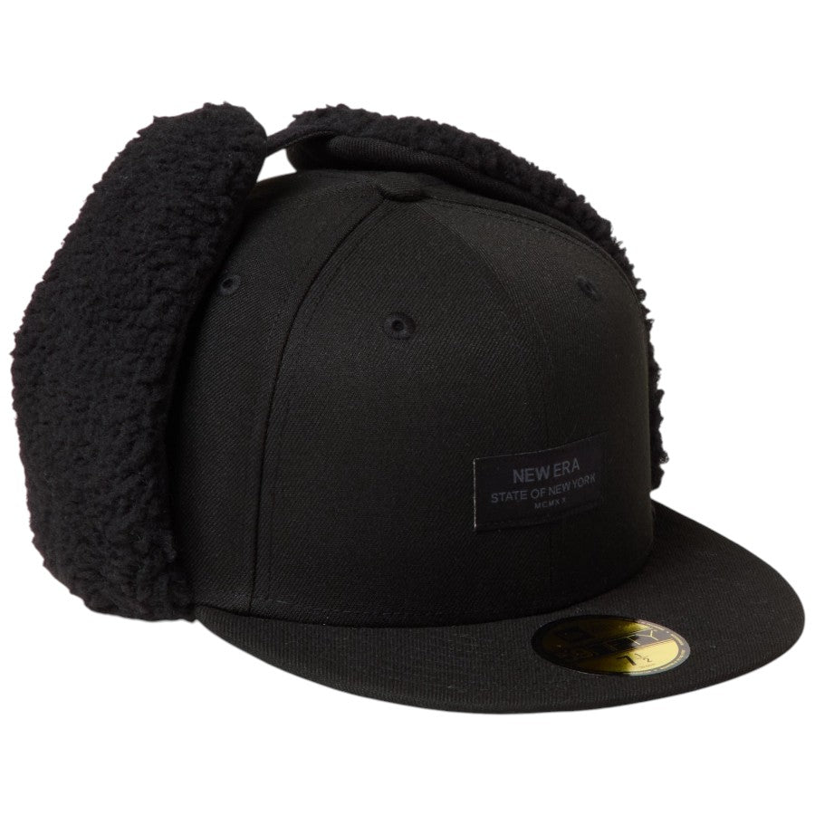 NEW ERA 59FIFTY Dog Ear ドッグイヤー Black Patch キャップ ブラック 右斜め向き 15137331
