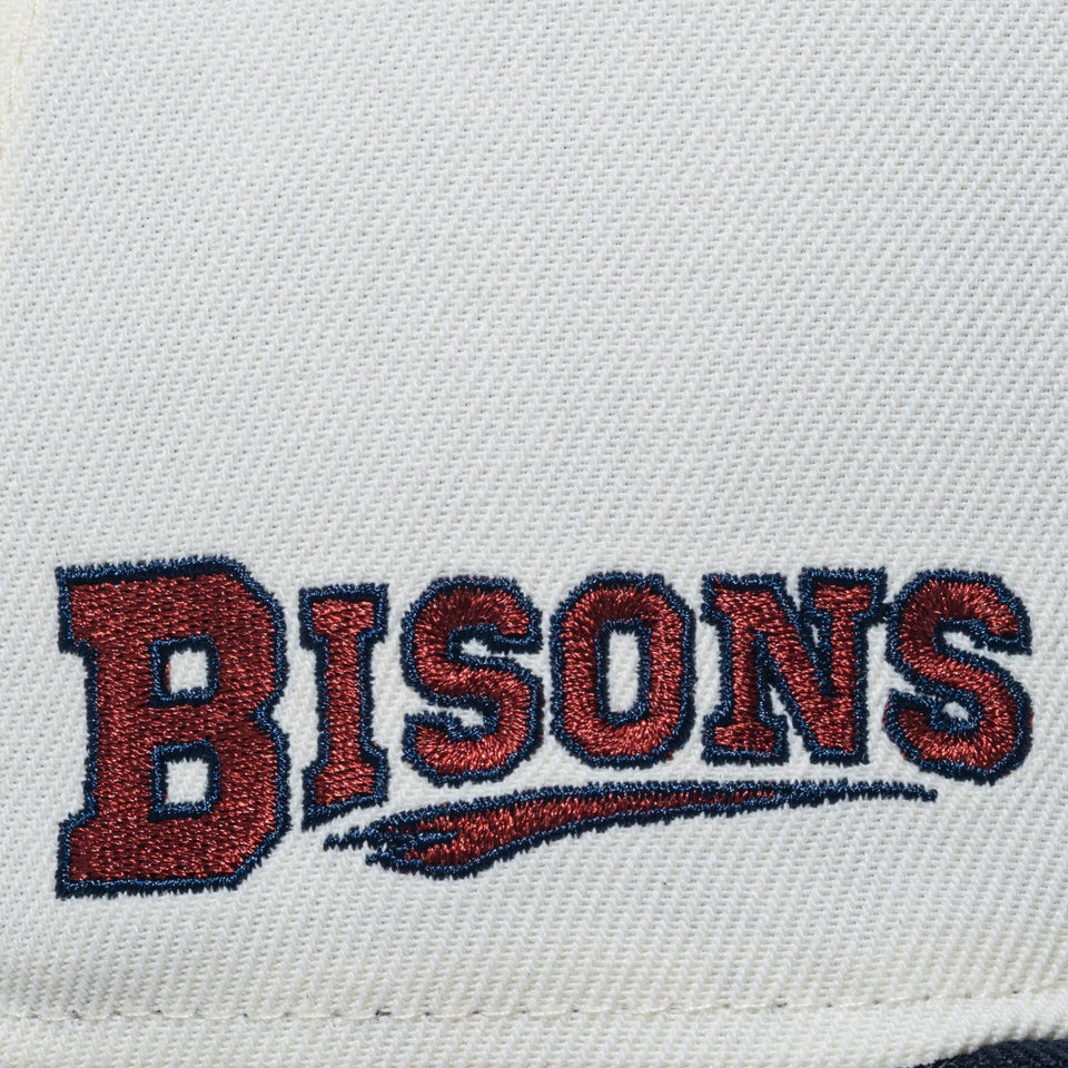 NEW ERA 59FIFTY MiLB バッファロー・バイソンズ キャップ サイドパッチ刺繍詳細 15221389