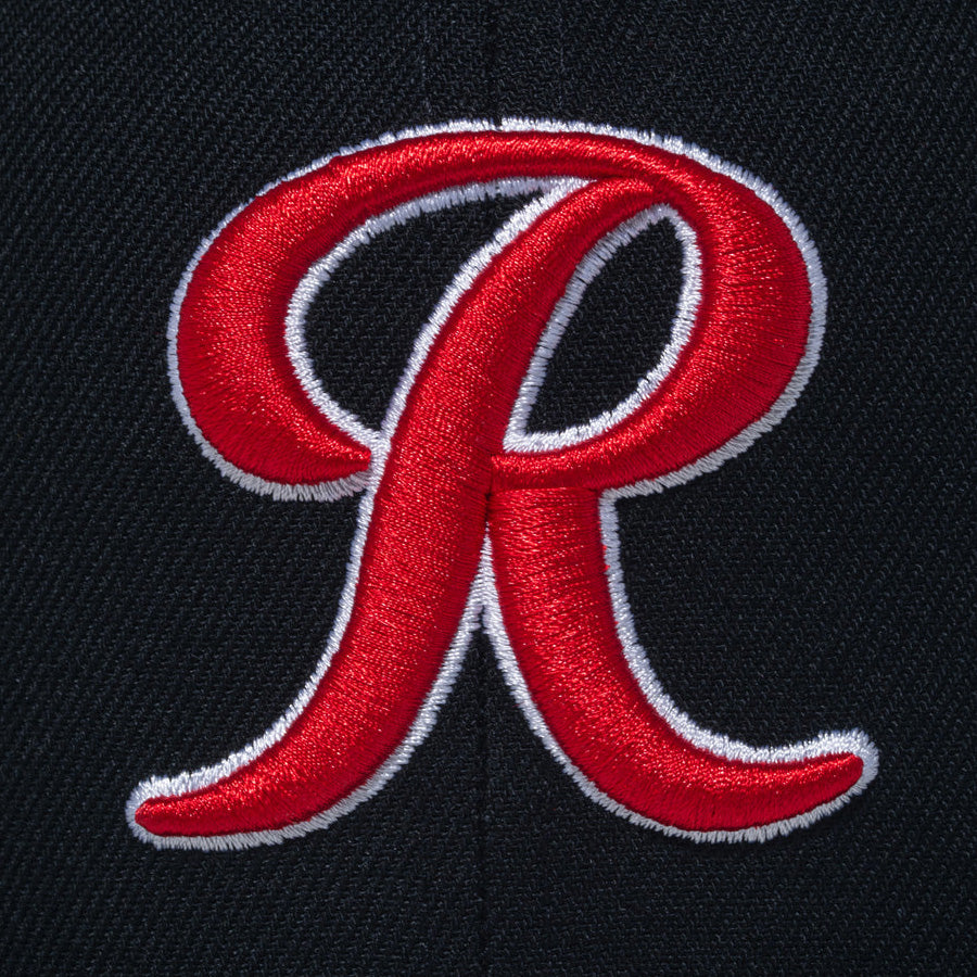 NEW ERA 59FIFTY MiLB タコマ・レイニアーズ キャップ ブラック フロントロゴ刺繍詳細 15221323