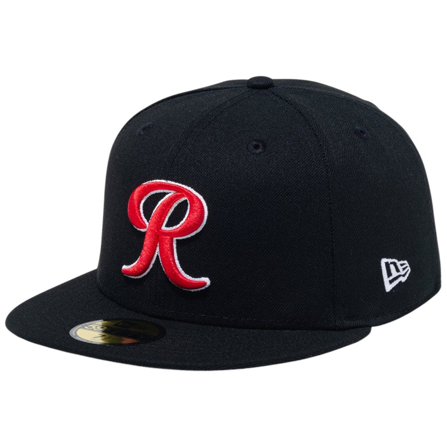 NEW ERA 59FIFTY MiLB タコマ・レイニアーズ キャップ ブラック 右斜め 15221323