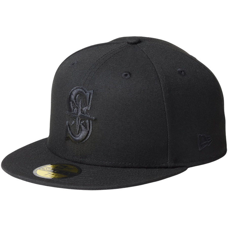 NEW ERA（ニューエラ）59FIFTY MLB Black on Black マリナーズ