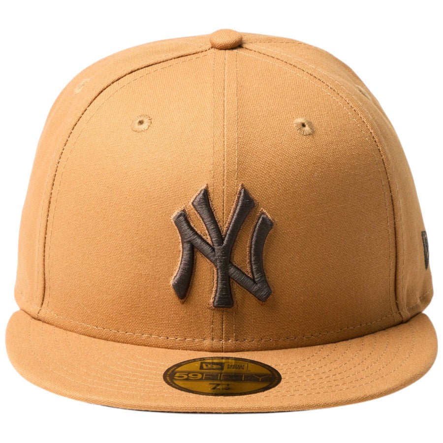 NEW ERA（ニューエラ）59FIFTY MLB Duck Canvas ニューヨーク・ヤンキース ライトブロンズ キャップ 正面