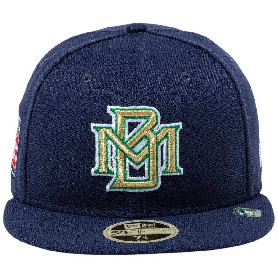 NEW ERA 59FIFTY 2026 MLB Hall of Fame ミルウォーキー・ブレーブス ライトネイビー 正面