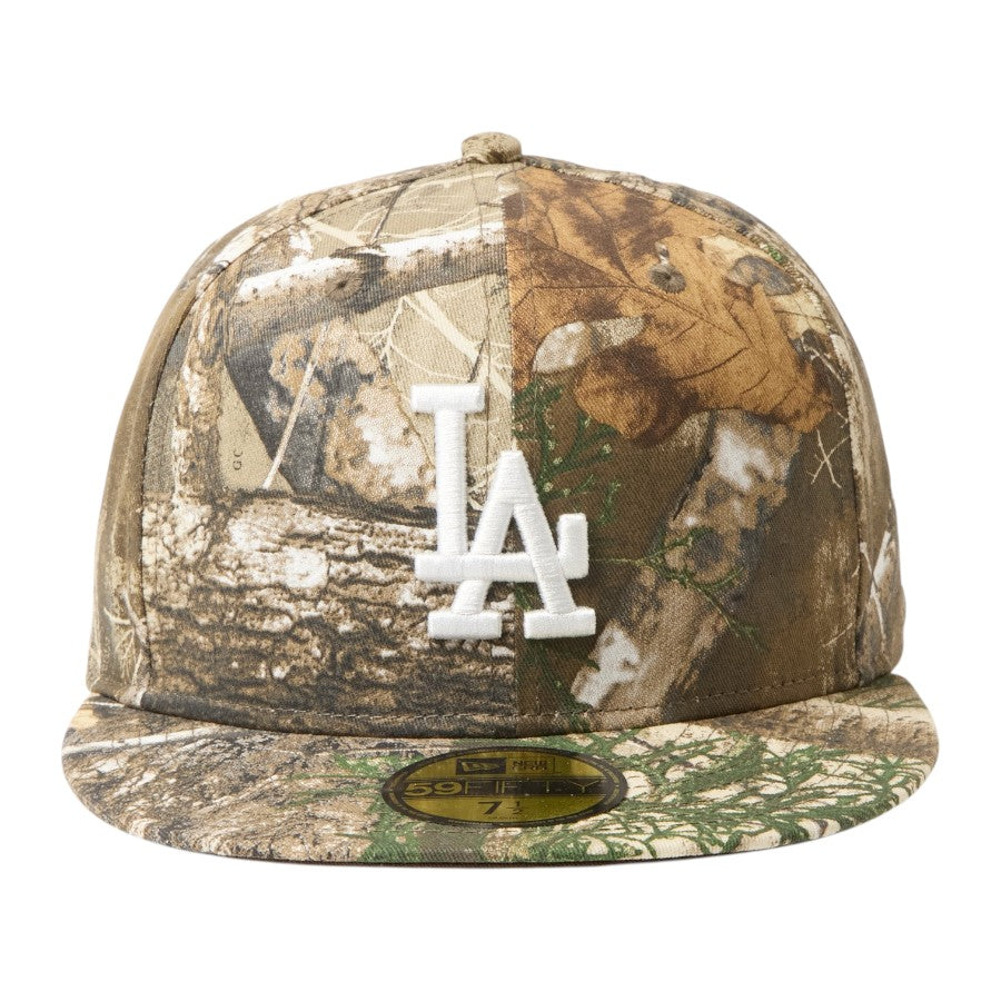 NEW ERA 59FIFTY MLB Real Tree Camo ドジャース リアルツリーカモ 正面 15137374