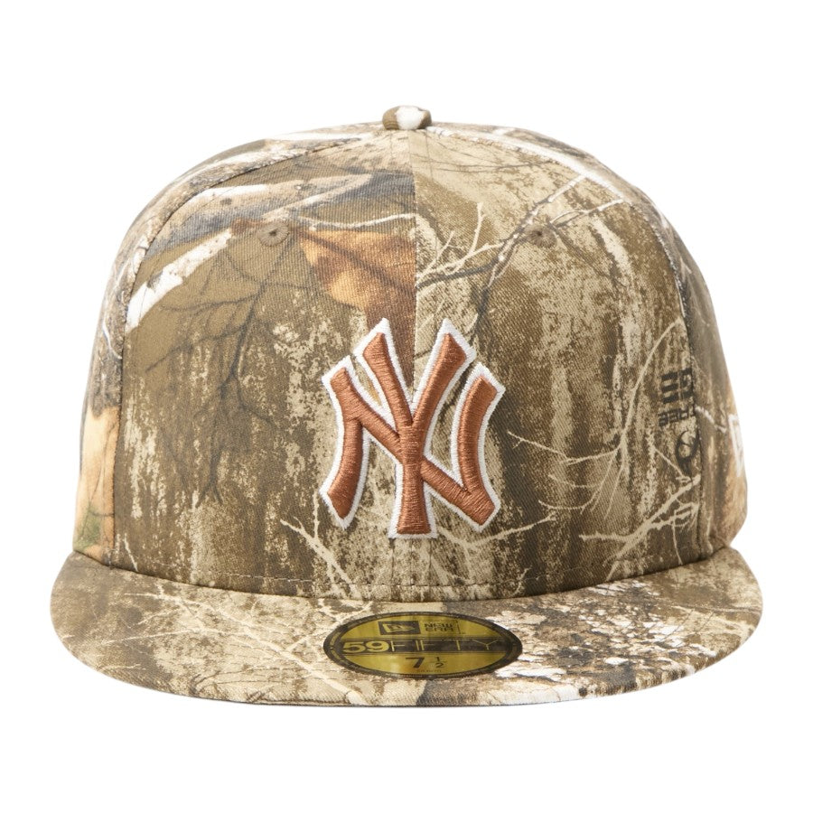 NEW ERA（ニューエラ）59FIFTY MLB Real Tree Camo ヤンキース リアルツリーカモ 正面 15137353