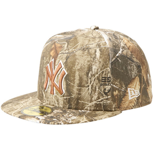 NEW ERA（ニューエラ）59FIFTY MLB Real Tree Camo ヤンキース リアルツリーカモ 左斜め 15137353