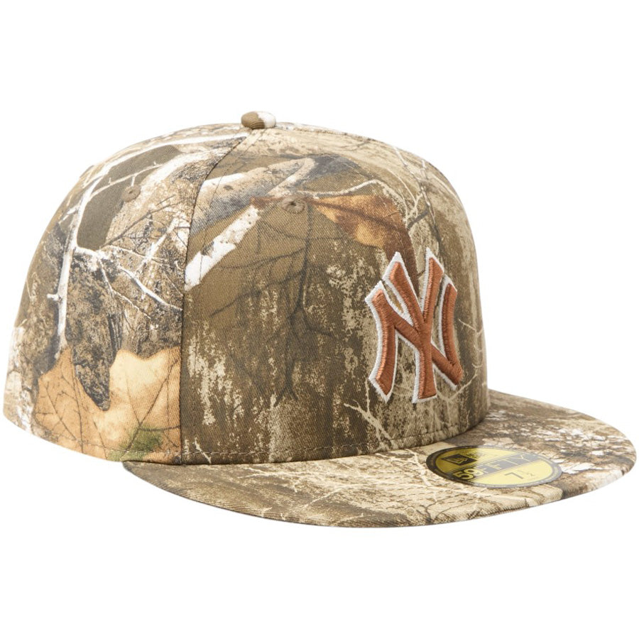 NEW ERA（ニューエラ）59FIFTY MLB Real Tree Camo ヤンキース リアルツリーカモ 右斜め 15137353