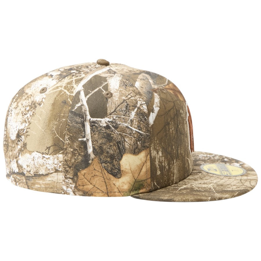 NEW ERA（ニューエラ）59FIFTY MLB Real Tree Camo ヤンキース リアルツリーカモ 右向き 15137353