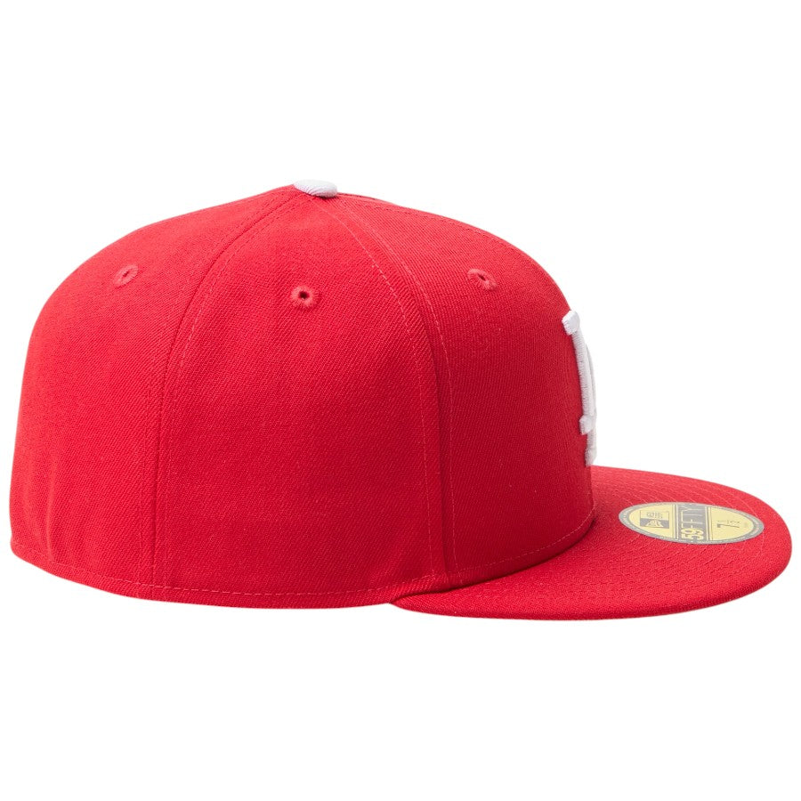 NEW ERA 59FIFTY MLB Scarlet ロサンゼルス・ドジャース スカーレット 右向き 15137377