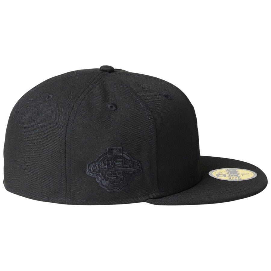 NEW ERA（ニューエラ）59FIFTY MLB Black on Black ブラック 右サイドパッチ刺繍
