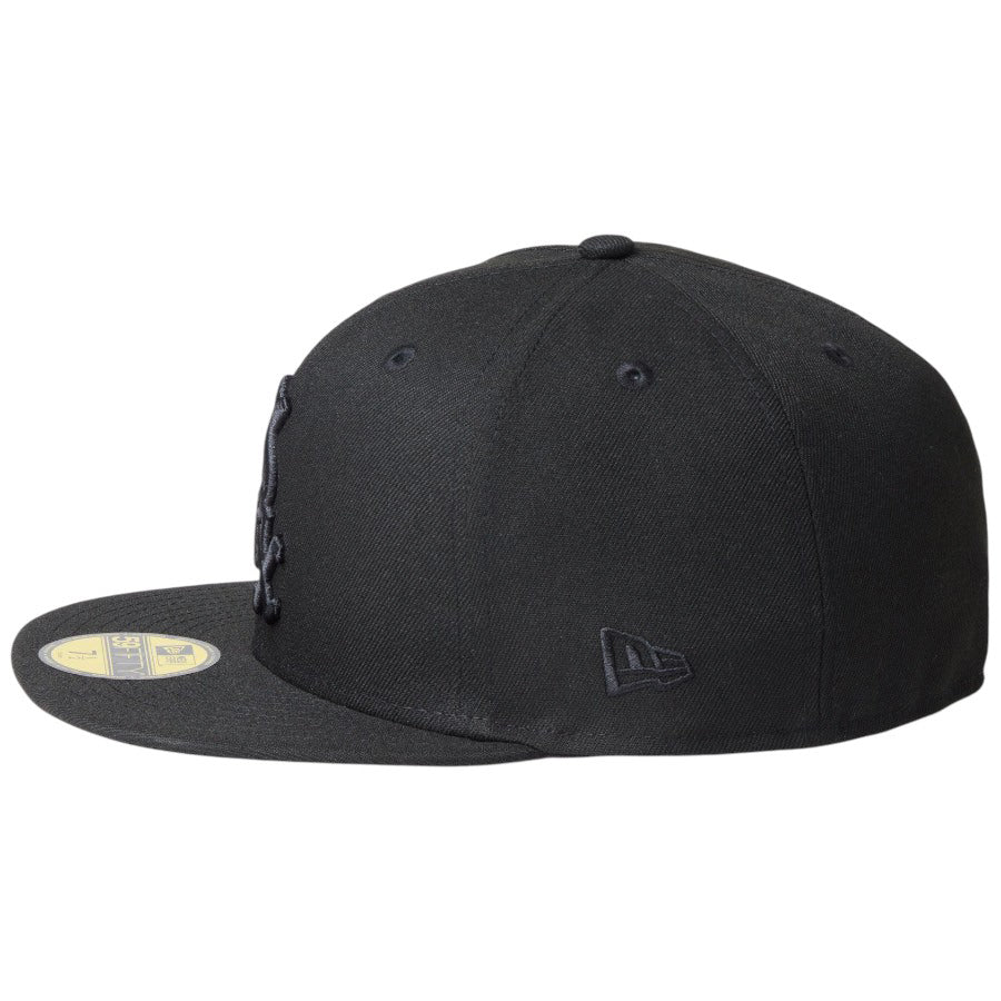 NEW ERA（ニューエラ）59FIFTY NEフラッグ刺繍 ブラック 左サイド