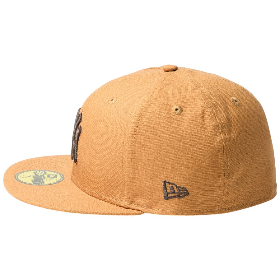 NEW ERA（ニューエラ）59FIFTY NEフラッグ刺繍 ライトブロンズ 左サイド