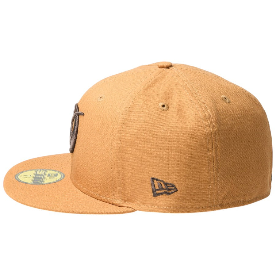NEW ERA（ニューエラ）59FIFTY ライトブロンズ NEフラッグ刺繍 左サイド