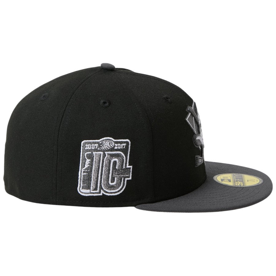 NEW ERA 59FIFTY NHL アナハイム・ダックス キャップ 右向き アニバーサリーパッチ刺繍 15137396
