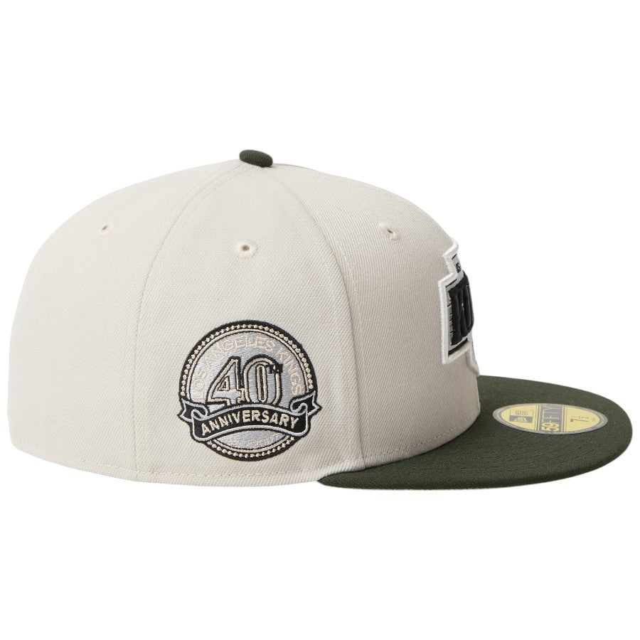 NEW ERA 59FIFTY NHL ロサンゼルス・キングス 右向き アニバーサリーパッチ刺繍 15137370
