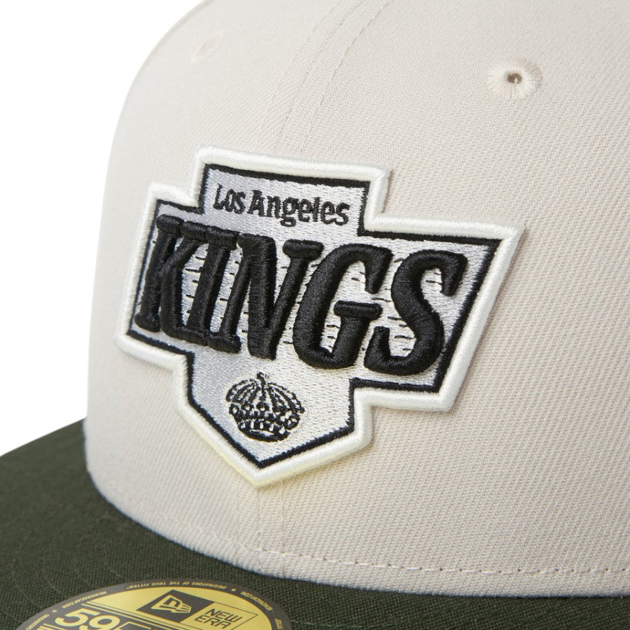 NEW ERA 59FIFTY NHL ロサンゼルス・キングス フロントロゴ刺繍詳細 15137370