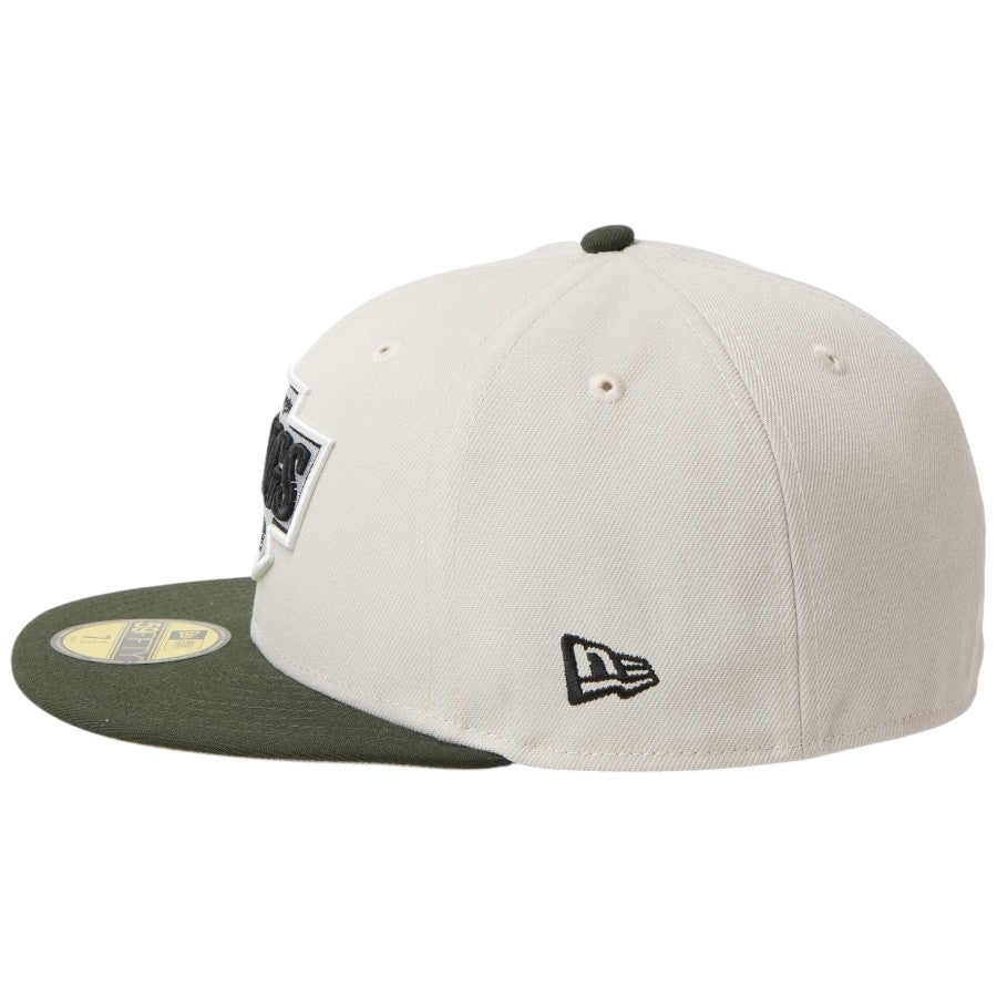 NEW ERA 59FIFTY NHL ロサンゼルス・キングス ストーン/ダークシーウィード 左向き 15137370