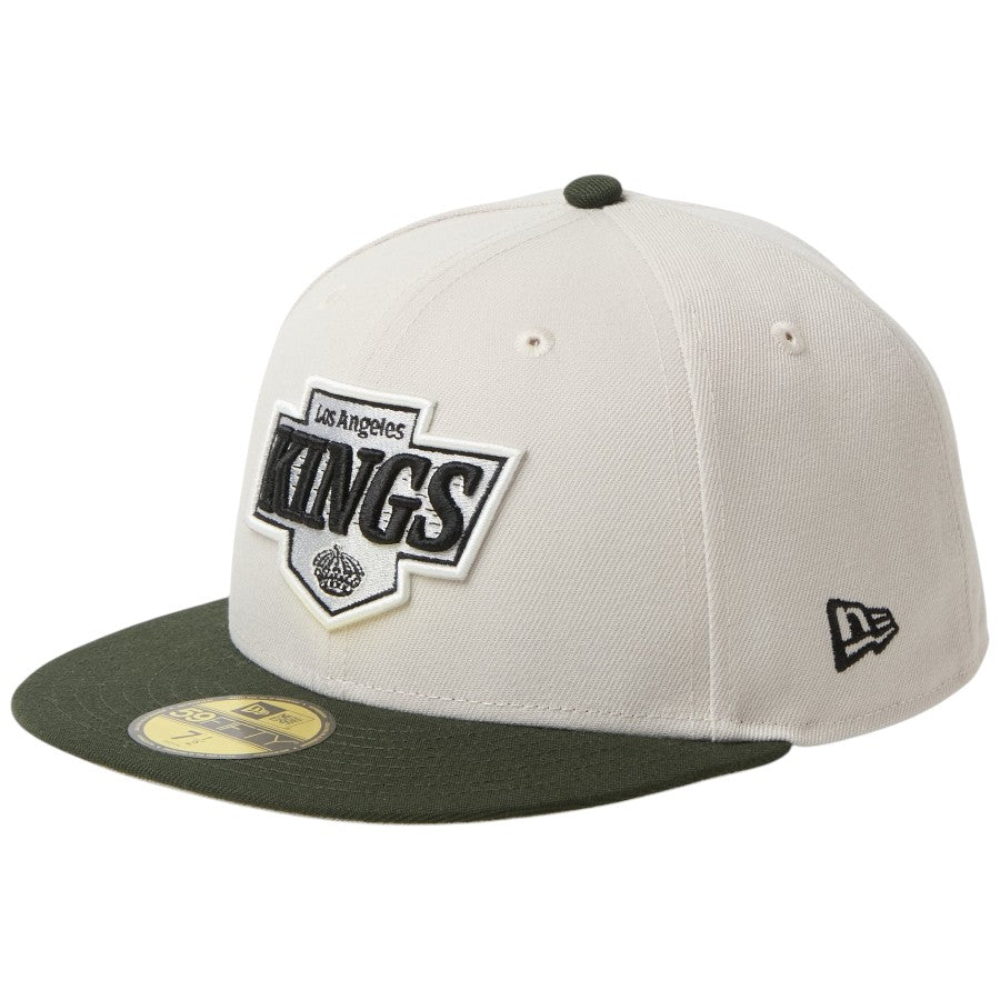 NEW ERA 59FIFTY NHL ロサンゼルス・キングス ストーン/ダークシーウィード 右斜め 15137370
