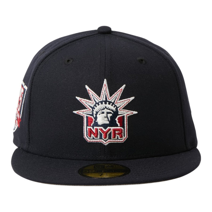 NEW ERA 59FIFTY NHL ニューヨーク・レンジャーズ キャップ ネイビー 正面 15137366