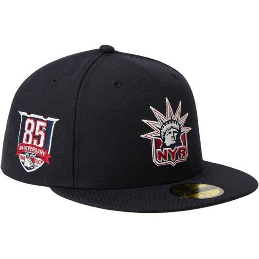 NEW ERA 59FIFTY NHL ニューヨーク・レンジャーズ キャップ ネイビー 左斜め 15137366