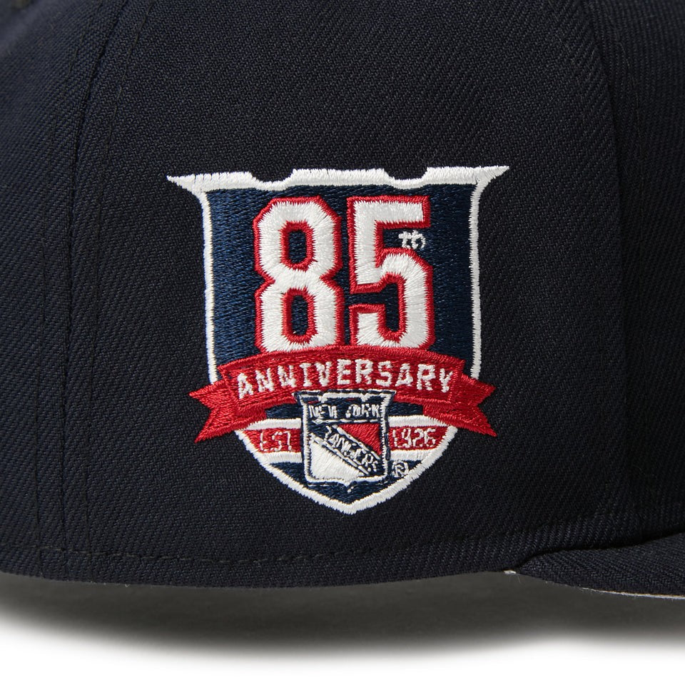 NEW ERA 59FIFTY NHL ニューヨーク・レンジャーズ ネイビー サイドパッチ刺繍詳細 15137366