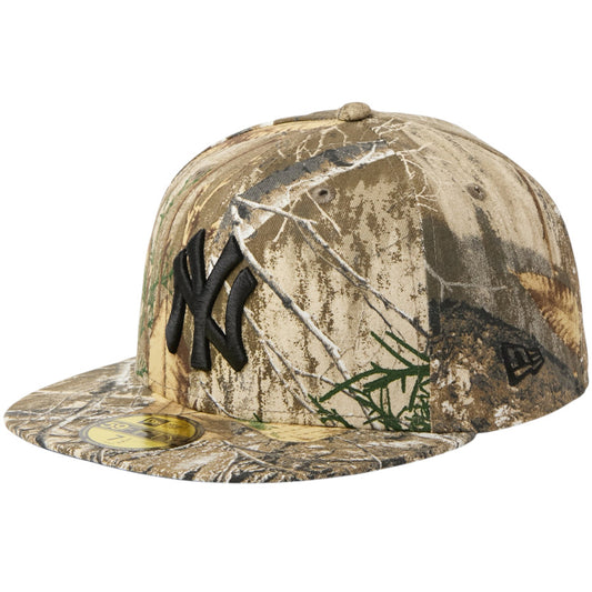 NEW ERA 59FIFTY Realtree ニューヨーク・ヤンキース キャップ リアルツリーカモ 左斜め 15125160
