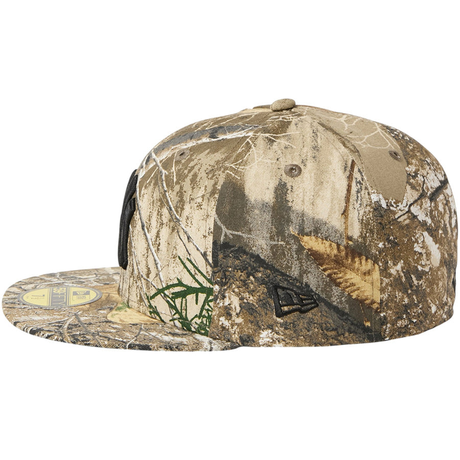 NEW ERA 59FIFTY Realtree ニューヨーク・ヤンキース キャップ リアルツリーカモ 左向き NEW ERAフラッグロゴ刺繍 15125160