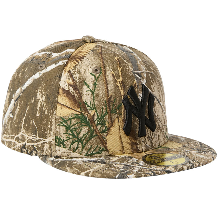 NEW ERA 59FIFTY Realtree ニューヨーク・ヤンキース キャップ リアルツリーカモ 右斜め 15125160