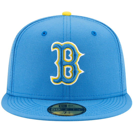 NEW ERA 59FIFTY レッドソックス キャップ 正面 スカイブルー