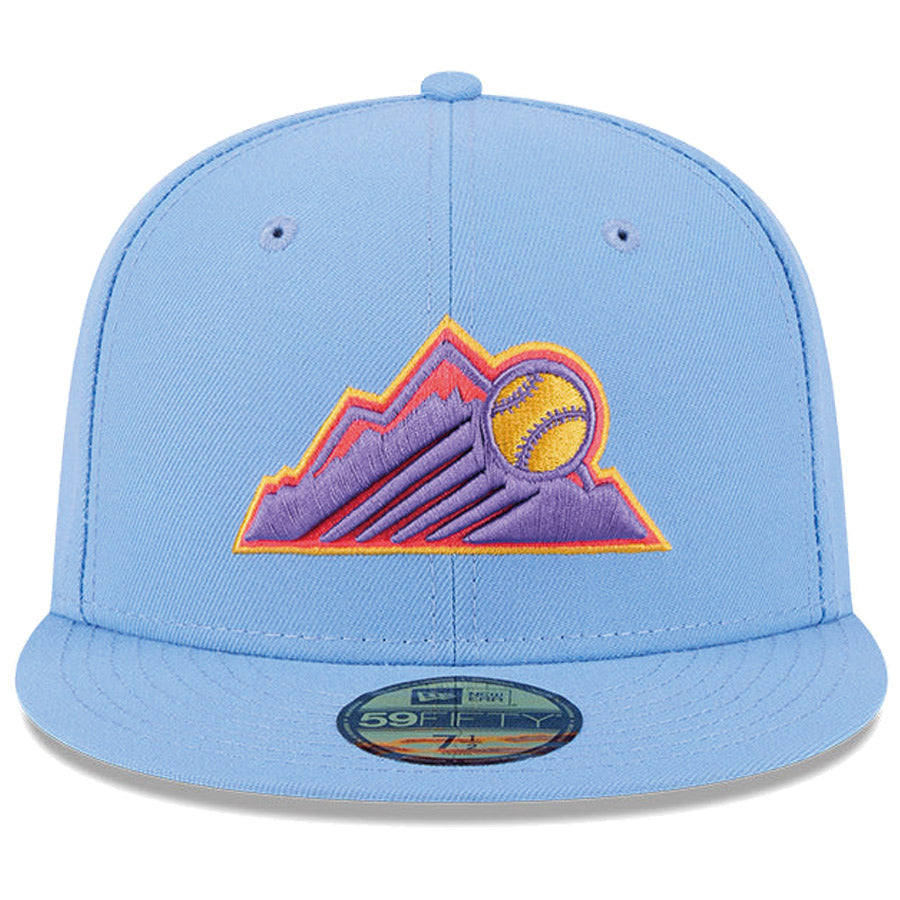 NEW ERA 59FIFTY ロッキーズ 正面 ロゴ刺繍