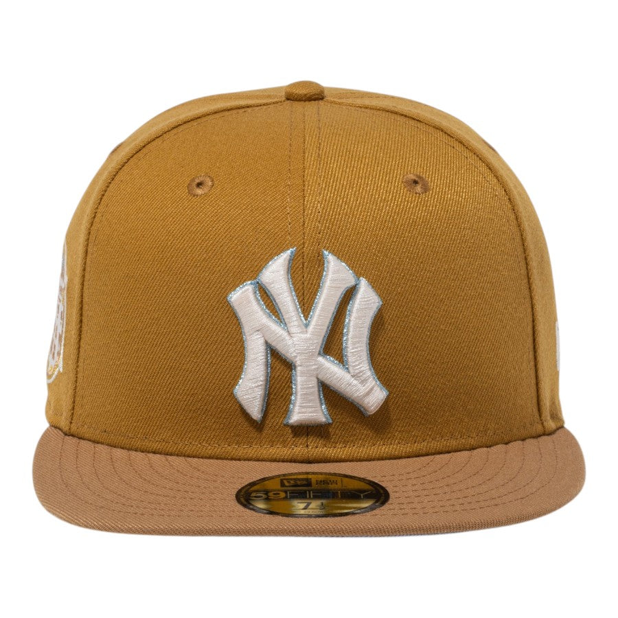 NEW ERA 59FIFTY The Brew ニューヨーク・ヤンキース キャップ ブラッシュドブロンズ/ウィート 正面 15228778