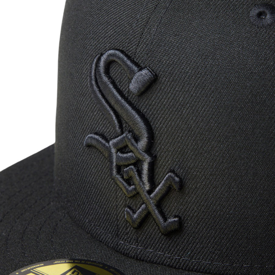 NEW ERA（ニューエラ）59FIFTY シカゴ・ホワイトソックス ロゴ刺繍 ブラック 詳細