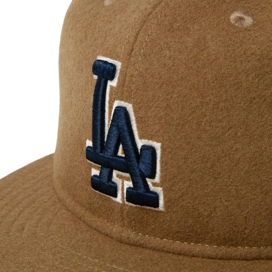NEW ERA 9FIFTY MLB Wool Melton ロサンゼルス・ドジャース キャップ ベージュ フロントロゴ刺繍 15136999