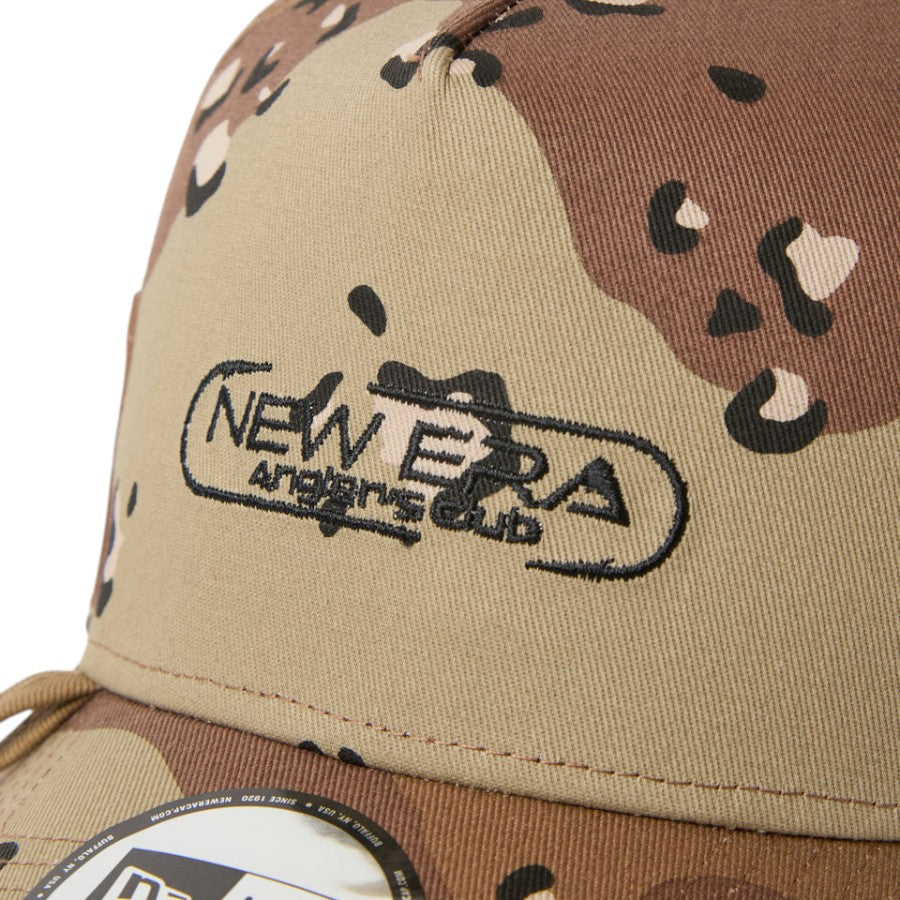 NEW ERA 9FORTY A-Frame Angler Club デザートカモ フロントロゴ刺繍詳細 15125118