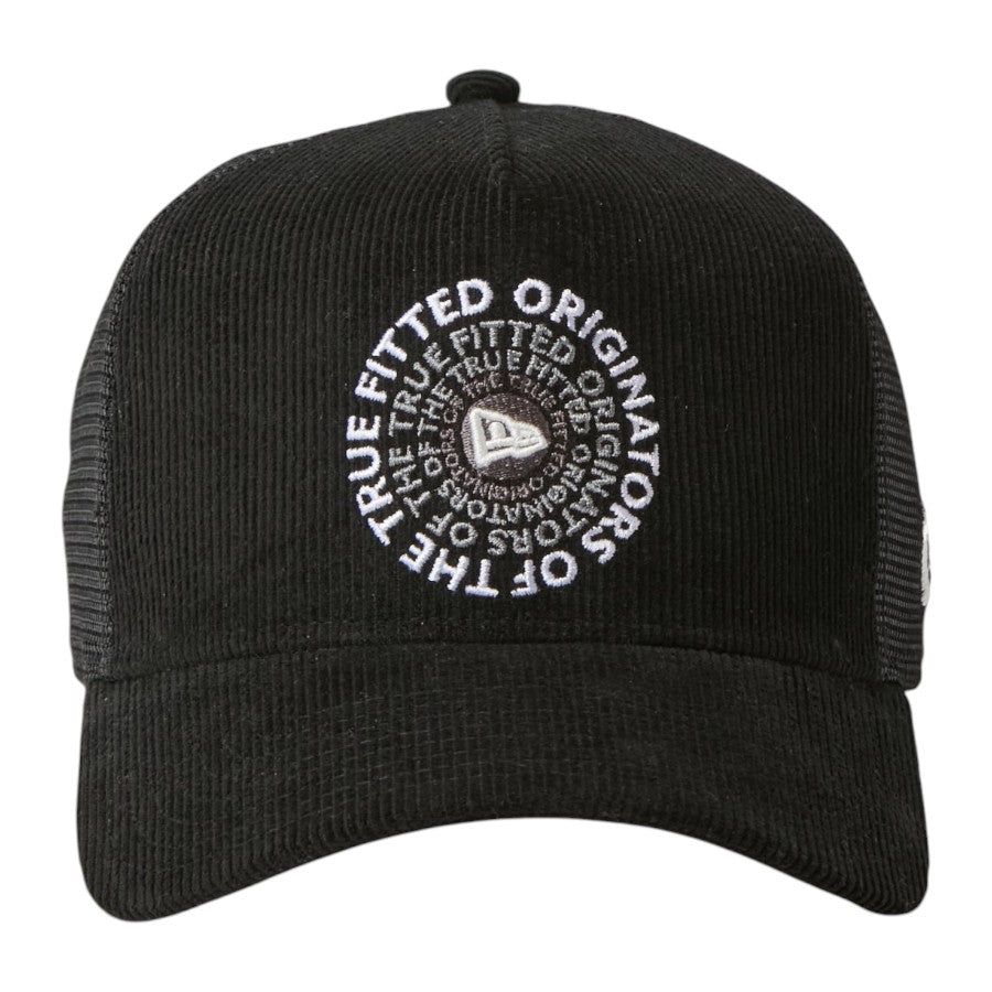 NEW ERA 9FORTY A-Frame Corduroy OOTTF ブラック 正面 15137091